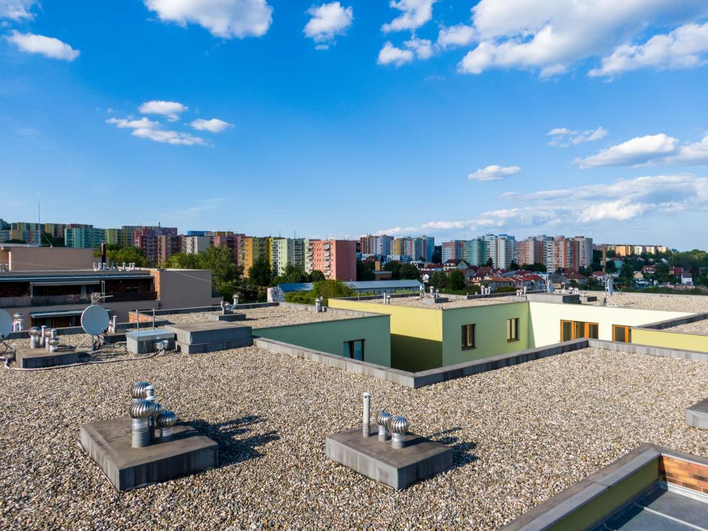 Edificio con copertura in ghiaia - Foto Getty Images