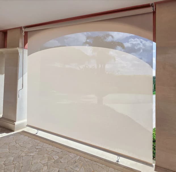tenda con gestione manuale