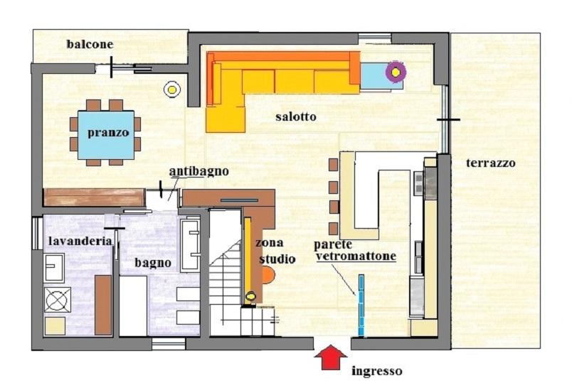 Setto vetrocemento in pianta - Antonio Previato