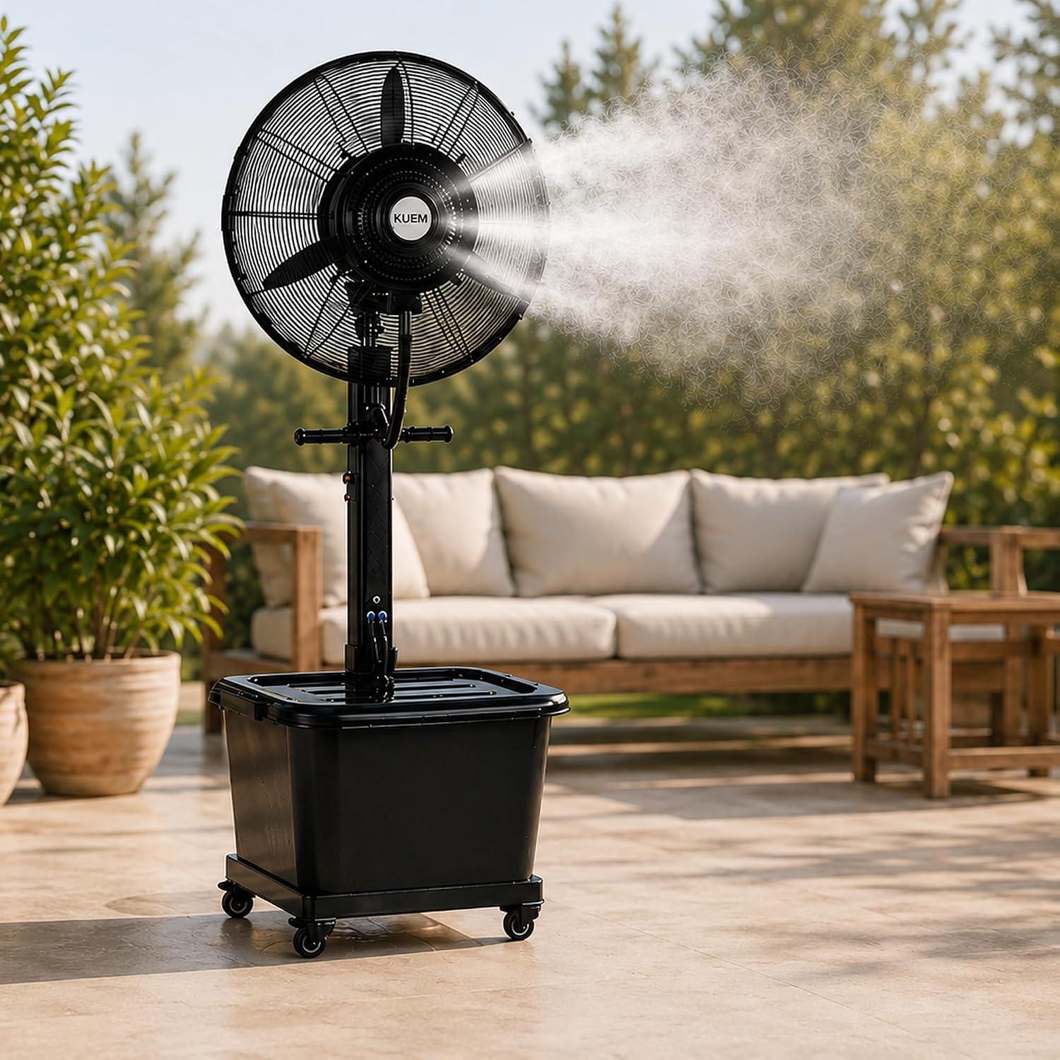 Ventilatore con nebulizzatore - Foto Koem