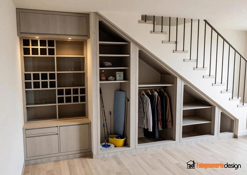 Armadio sottoscala D124 di Falegnameria Design