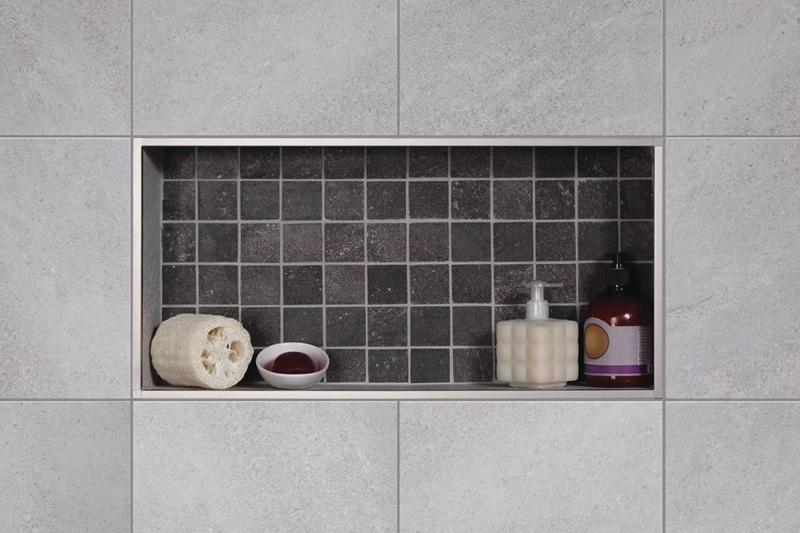 La nicchia KERDI-BOARD-N di Schl&uuml;ter-Systems