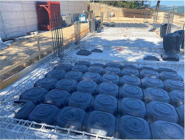 Vespaio areato in cantiere 