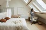 Camera da letto in mansarda - foto velux