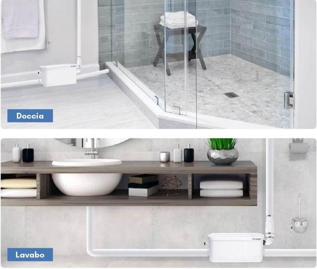 Trituratore per doccia e lavabo 