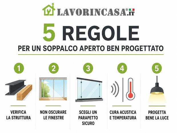 Regole per un soppalco sicuro, da Lavorincasa.it