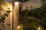 Doccia outdoor e illuminazione, da garden.eco