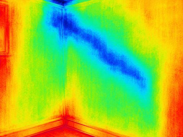 Termografia che indica una perdita in atto