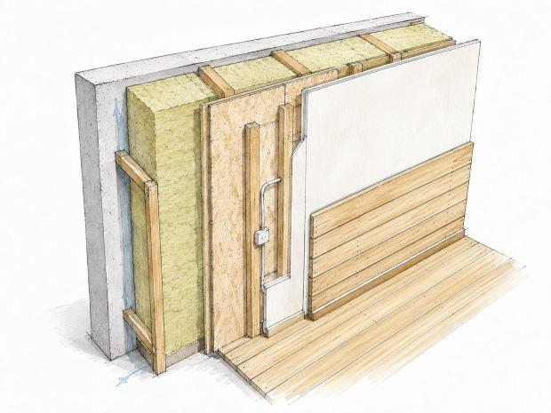 Stratigrafia di una parete ventilata 