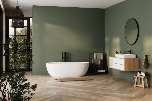 Bagno con controparete ventilata 