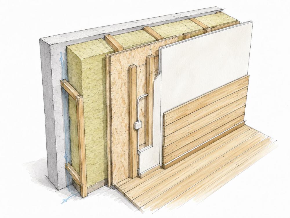 Parete ventilata in legno - Foto Daniele F. Toscana