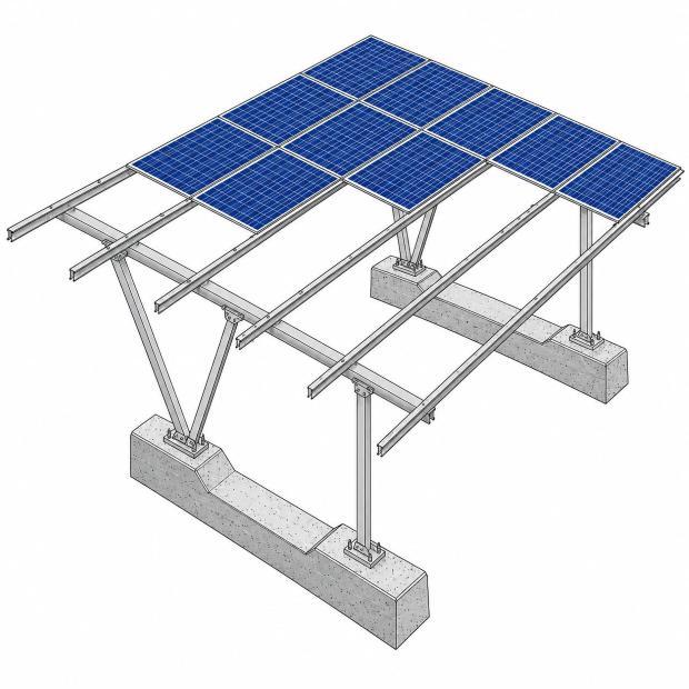 Pensilina fotovoltaica 