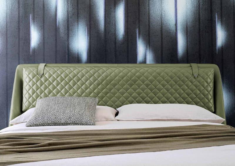 Letto moderno Chelsea dettaglio testata frontale