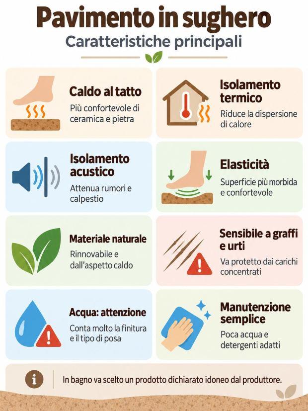 Caratteristiche di un pavimento in sughero