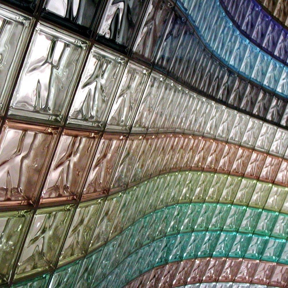 Parete curva in vetromattoni - Foto Fortunato