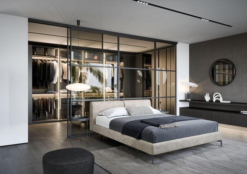Cabina armadio dietro il letto, da debameubelen.be