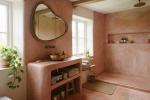 Bagno realizzato in cocciopesto