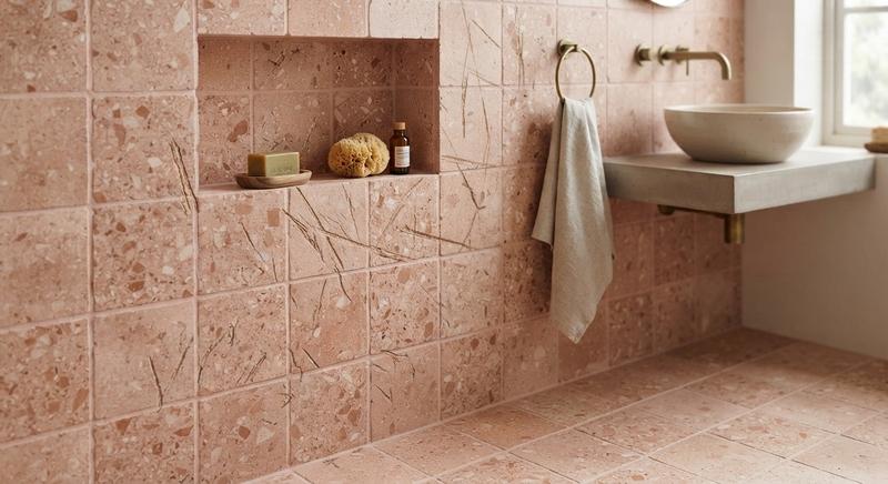 Parete del bagno con graffi