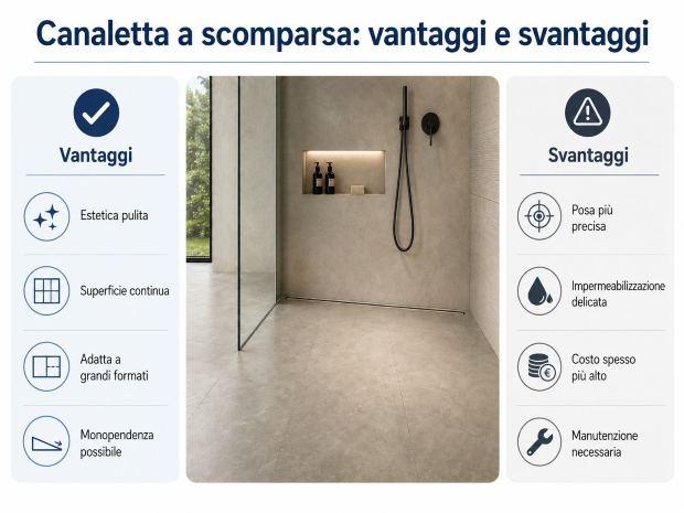 Pro e contro canaletta nascosta