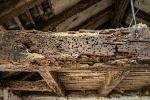 Solaio in legno danneggiato dai tarli