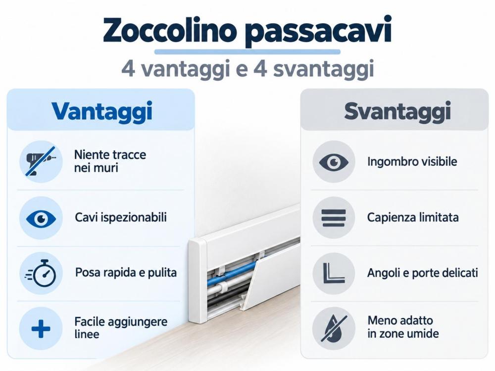 Pro e contro zoccolo passacavi - Foto Daniele F. Toscana