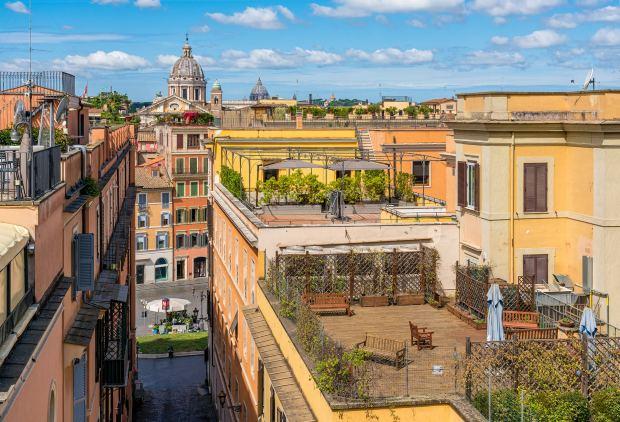 Facciate chiare in isola di calore urbana