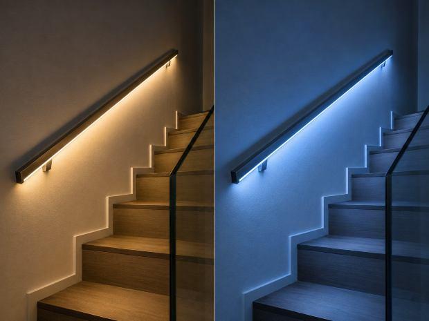 Illuminazione RGB del corrimano 