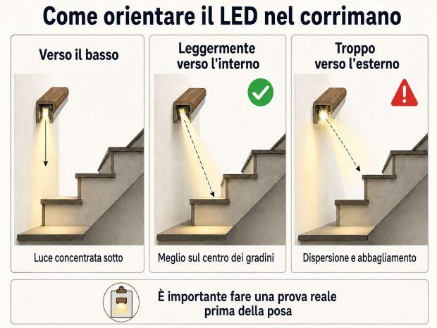 Corretto posizionamento dei LED 