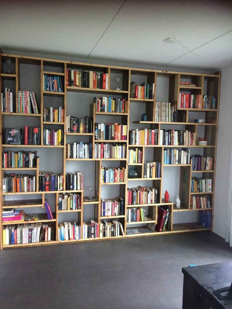 libreria a parete