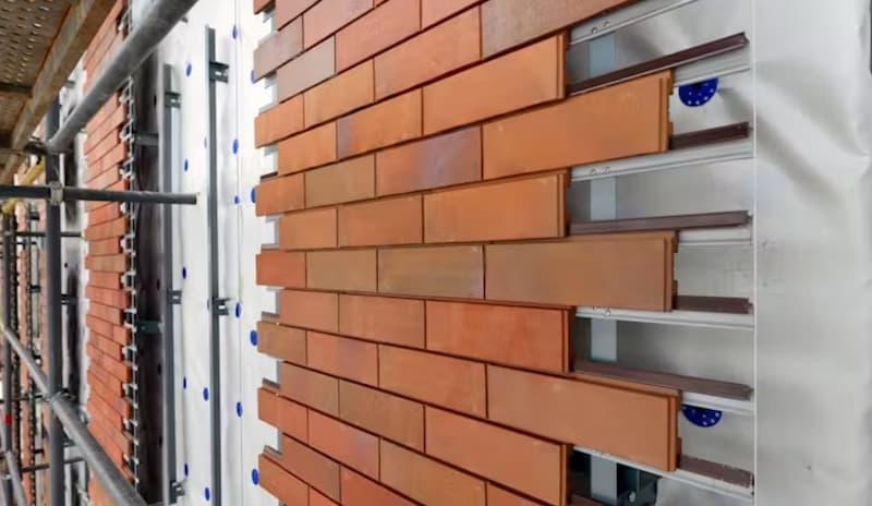 Posa facciata ventilata - foto rockwool