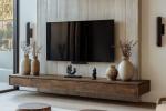 Tv appesa alla parete - foto pinterest