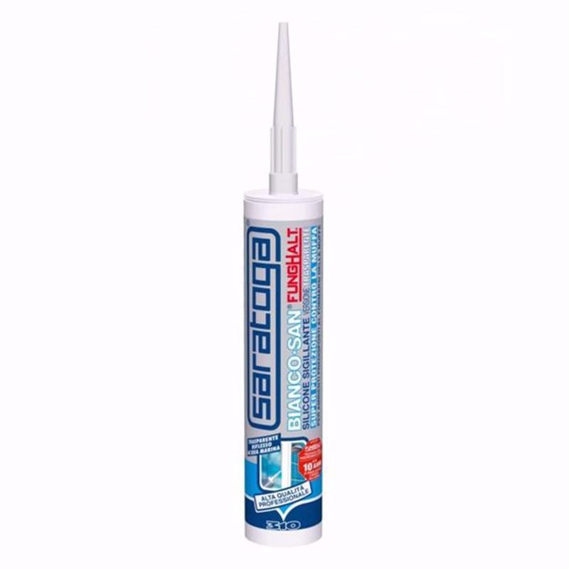 Il sigillante Bianco San FungHalt Silicone Neutro di Saratoga