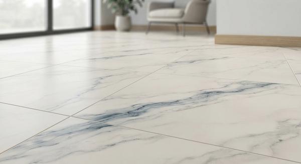 Pavimento con venature blu