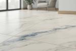 Pavimento con venature blu