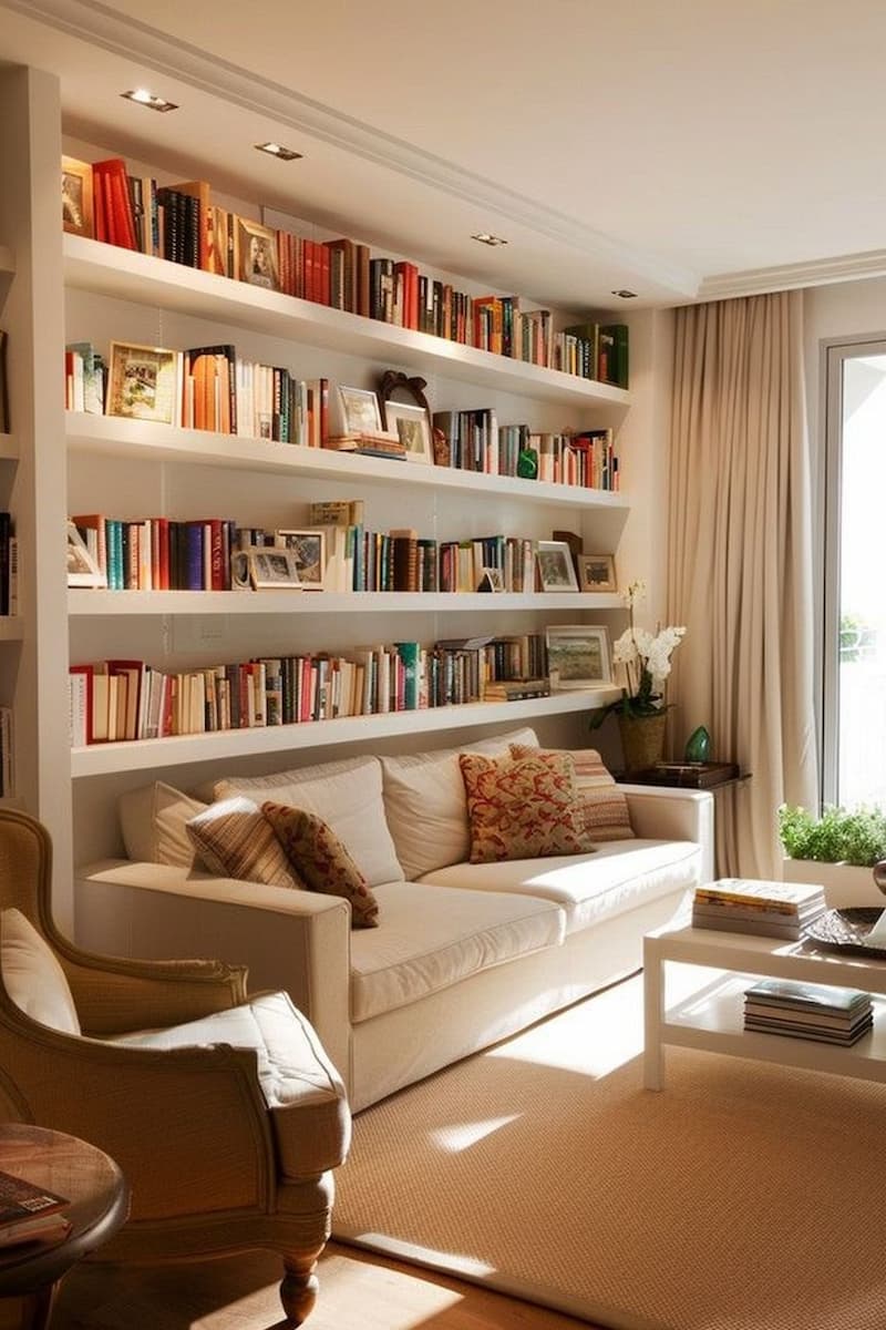 libreria a parete