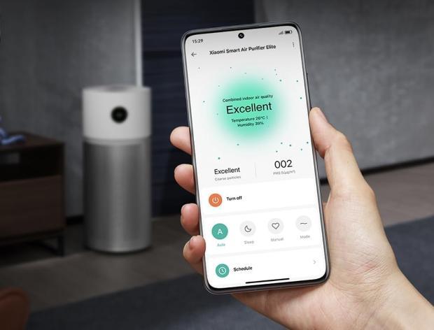 Controllo da remoto di un purificatore d'arria smart 