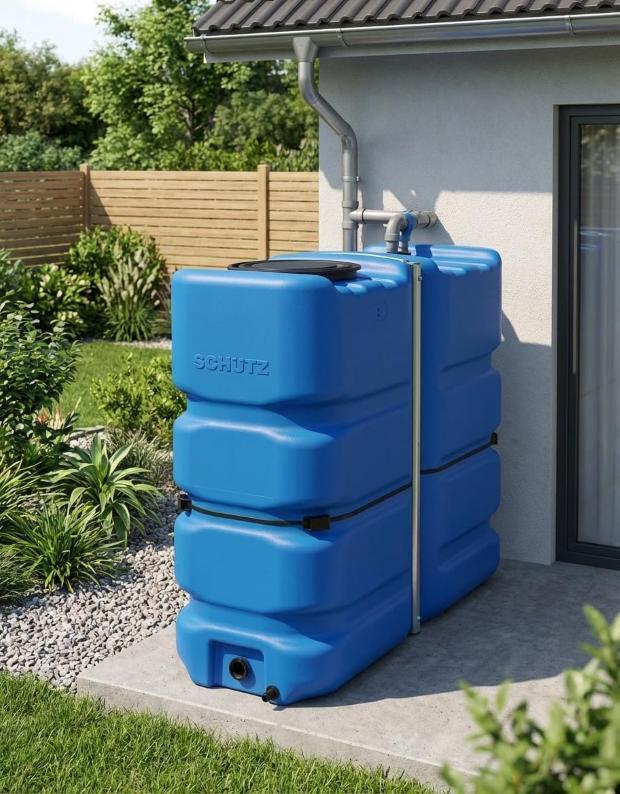 Serbatoio d'acqua connesso alla rete idrica 