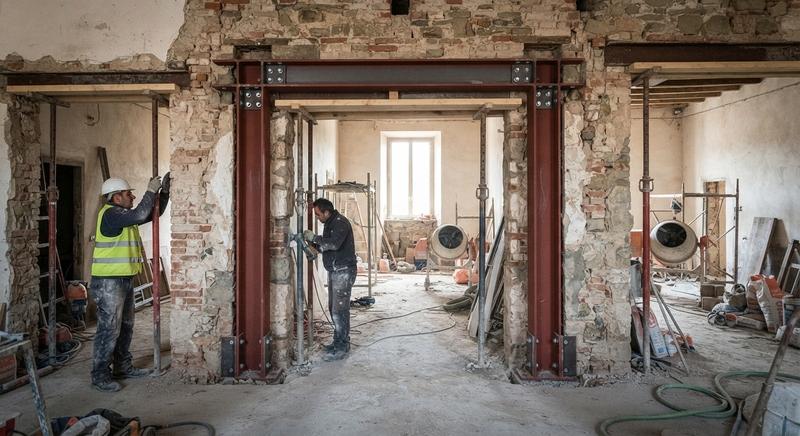 Apertura vano su muro portante