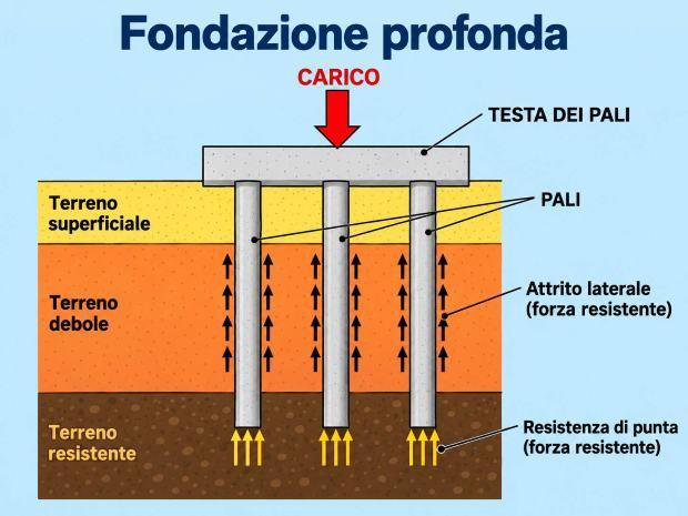 Sezione fondazione profonda 