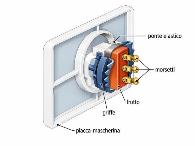 Struttura di una presa elettrica 