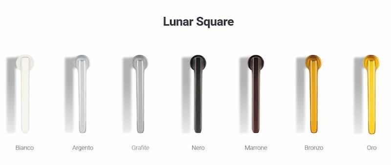 Gamma di maniglie lunar square - foto oknoplast