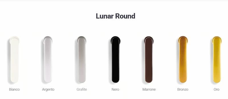 Ventaglio di colori disponibili per lunar round - foto oknoplast