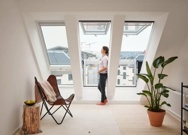 Sequenza di tre finestre balcone - foto velux