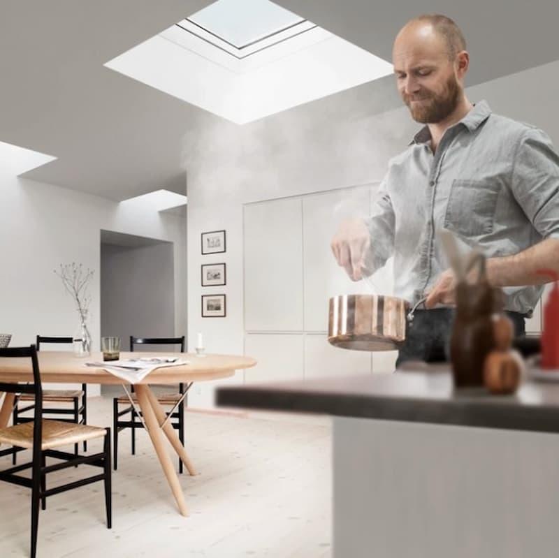 Finestra per tetto piano con cupola - foto velux