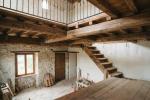 Vecchio solaio in legno