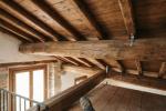 Solaio in legno con crepe