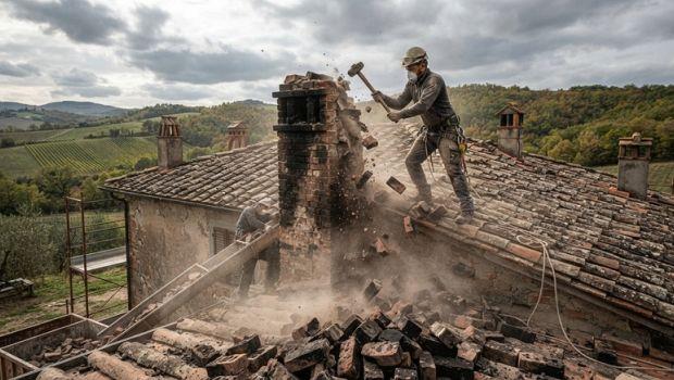 Cosa verificare prima di demolire una canna fumaria in muratura