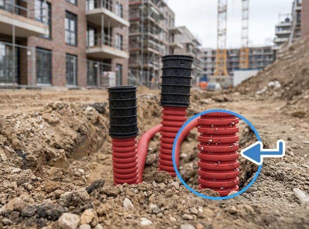 Corrugati elettrici interrati 