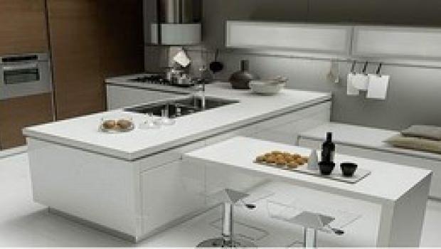 La cucina e il living