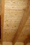 soffitto in legno trattato con sabbiatrice